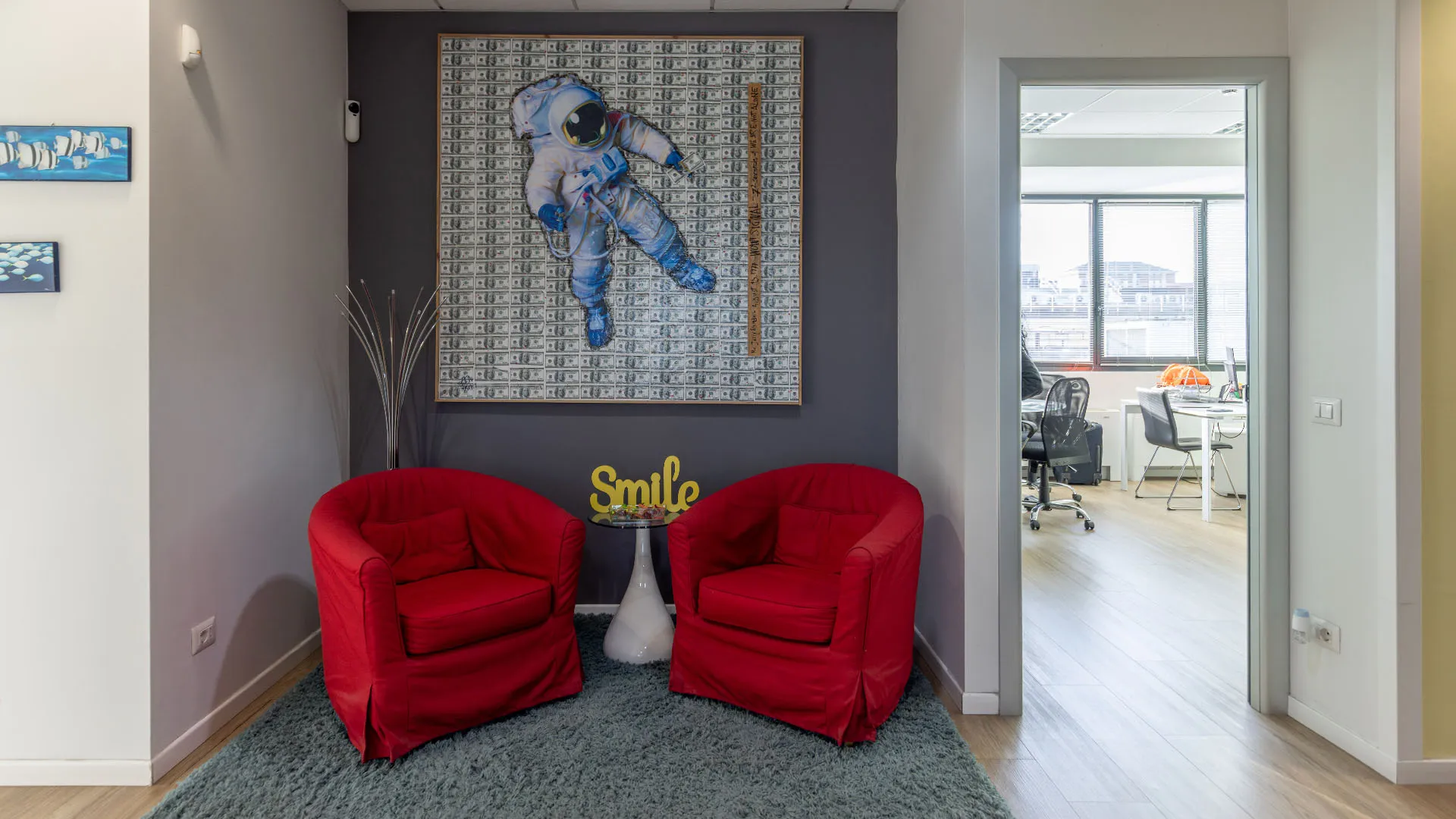 Area relax dell'ufficio di Yobee